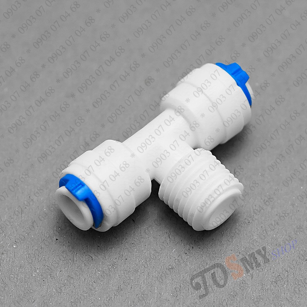 T Cân Nối Nhanh 1 Đầu Ren 21 và Hai Đầu Dây 10mm Bảo Hành 1 Đổi 1 Trong Tháng Đầu Tiên Phụ Kiện Lọc Nước Mã 6044