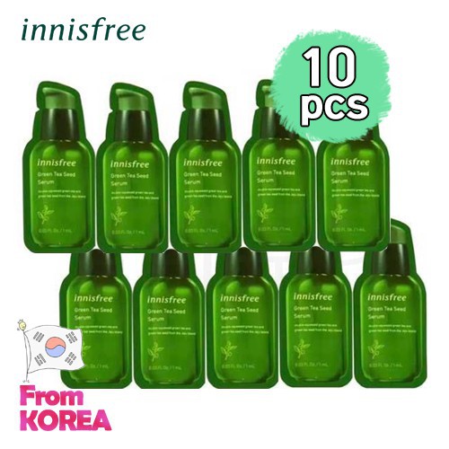 (Hàng Mới Về) Bộ 10 Chai Serum Chiết Xuất Hạt Trà Xanh Innisfree 1ml