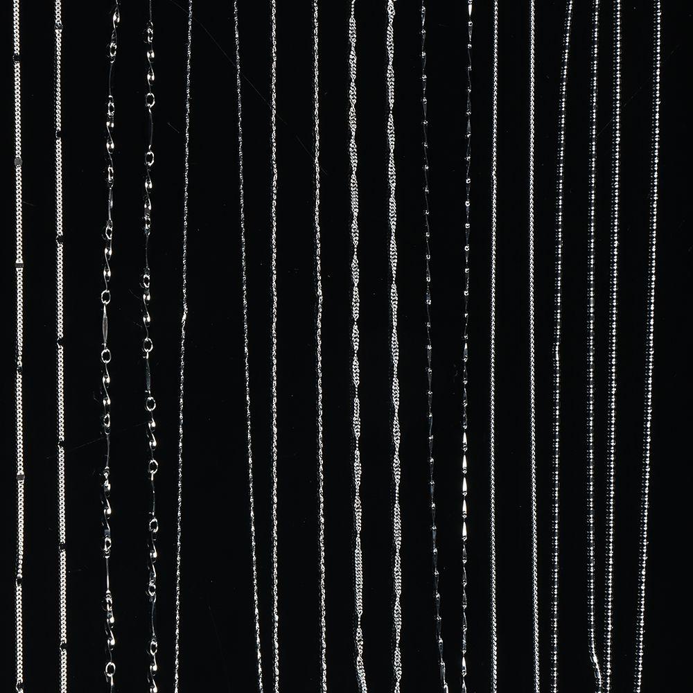 Vòng cổ Dạng Xích 18 inch Hình Rắn Gợn Sóng Nước Đơn Giản Thời Trang Cho Nam Và Nữ