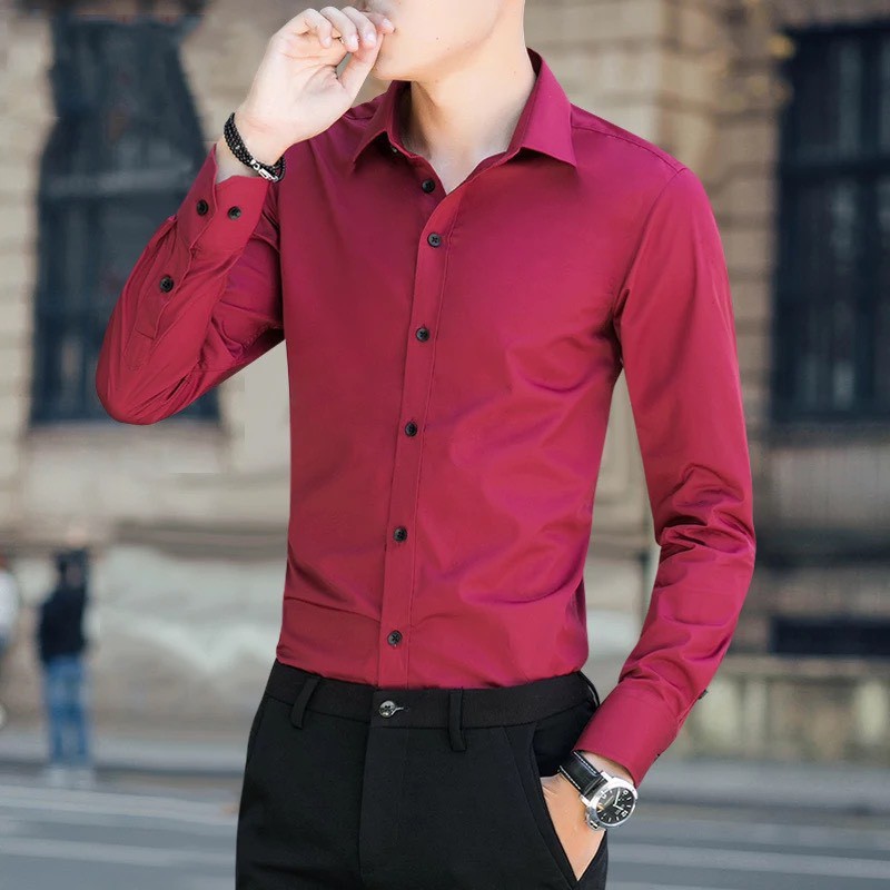 Áo sơ mi nam trơn nhiều màu thời trang cao cấp