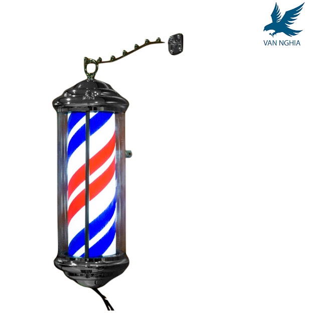 Đèn Xoay Barber - Đèn Xoay Pole Móc Treo ⚡Hàng Loại 1⚡ Đèn Xoay Nhiều Mẫu Kích Thước 45*15cm