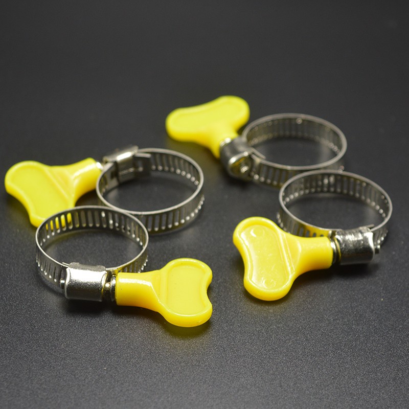 Bộ 4 cái Cổ dê (vít-bolt) tay khóa cánh bướm loại 19-29mm (vàng)