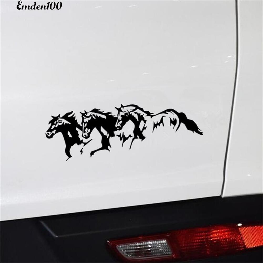Miếng dán trang trí xe hơi tự dính hình chú ngựa