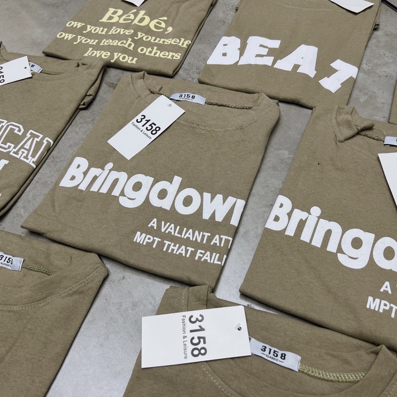 Áo phông tay lỡ 3158 - Ảnh thật tự chụp ( MÀU XI MĂNG)