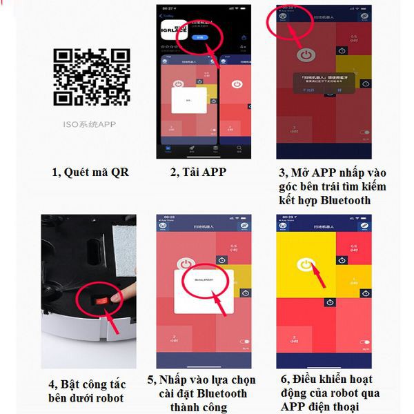 Robot hút bụi bụi lau nhà quét nhà tự động 3in1 bản nâng cấp điều khiển qua app điện thoại pin sạc Model ES 350