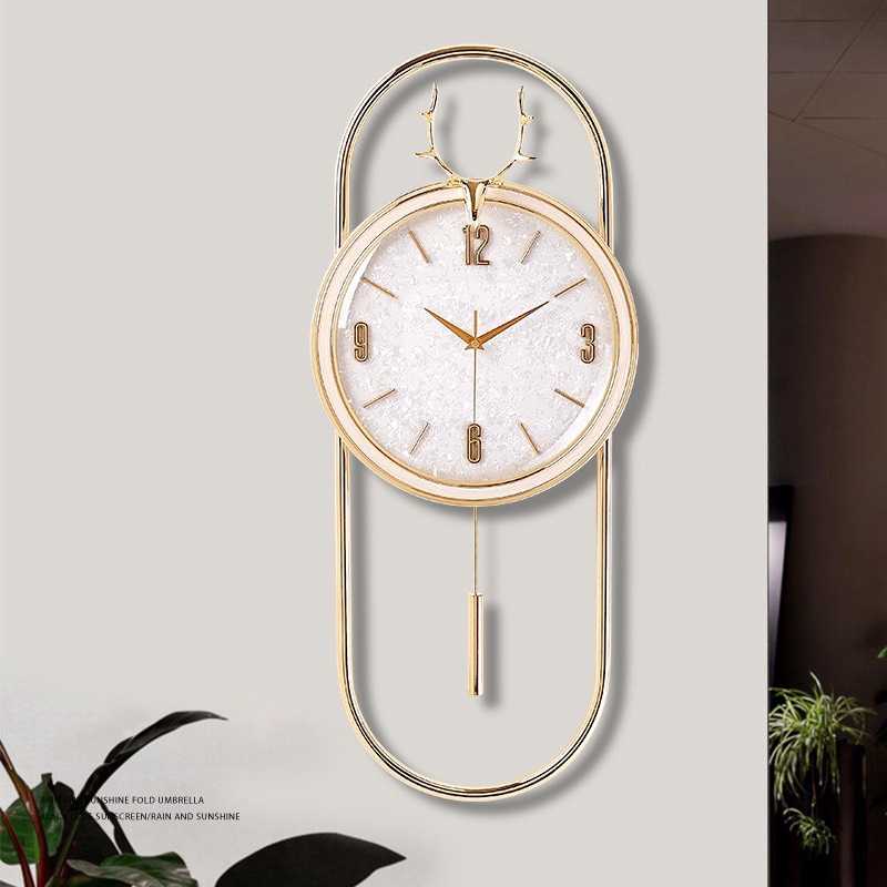 Đồng Hồ Treo Tường Decor Trang Trí Chất Liệu Inox Mạ Titan Công Nghệ PVD Cao Cấp KD360