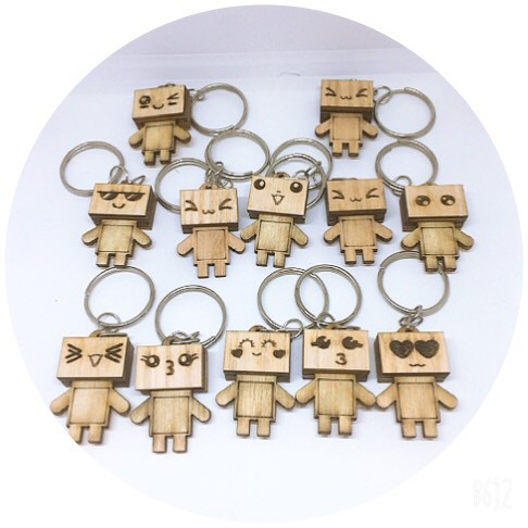 50 Móc khóa danbo người gỗ siêu hót