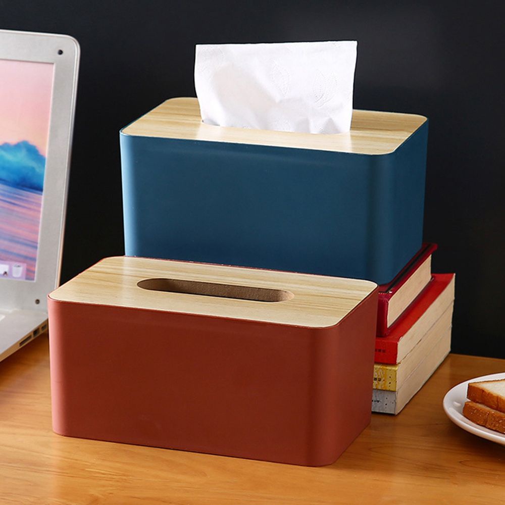 Epoch Hộp Đựng Khăn Giấy Bằng Gỗ Nhiều Màu Trang Trí Nhà Cửa / Văn Phòng