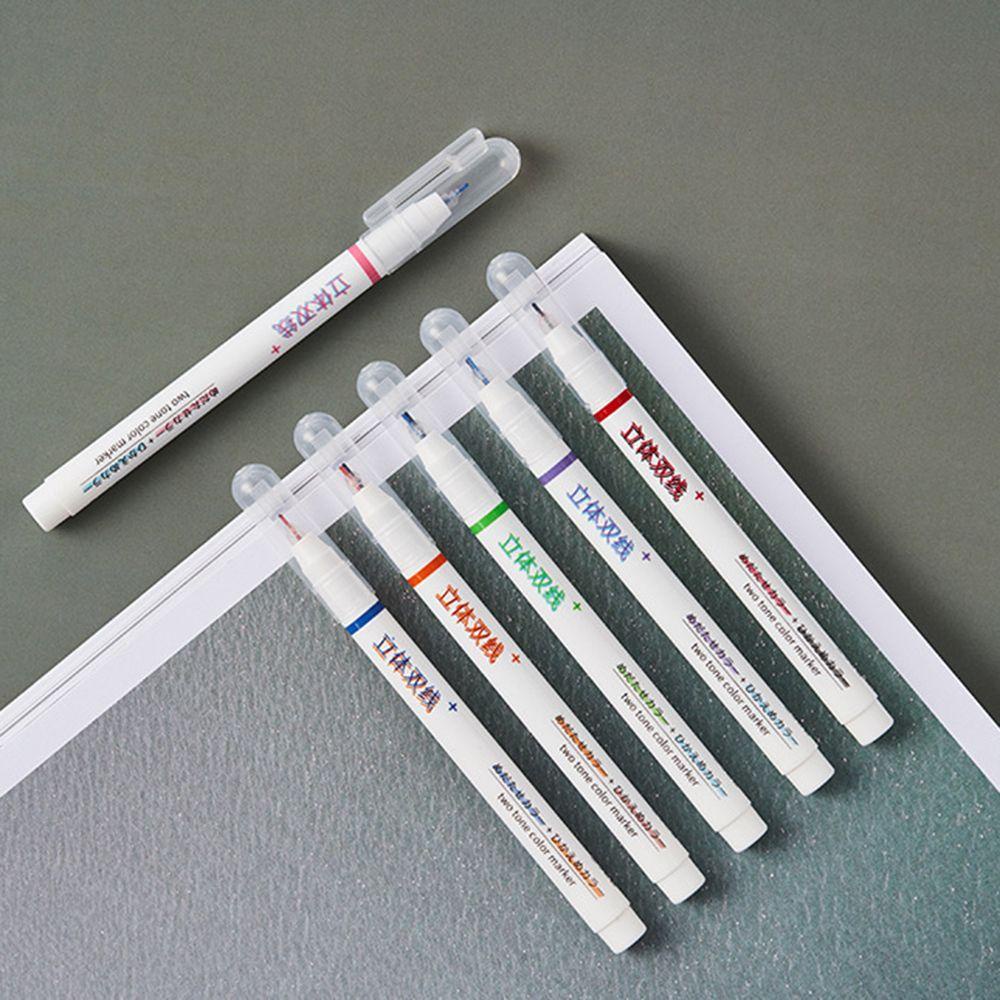 Set 6 Bút Màu Ngòi 0.5mm Dùng Để Viết Chữ / Trang Trí Sổ Tay / Nhật Ký