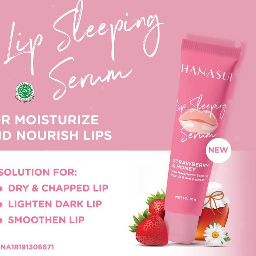(Hàng Mới Về) Serum Dưỡng Môi Khi Ngủ HANASUI 12g toa