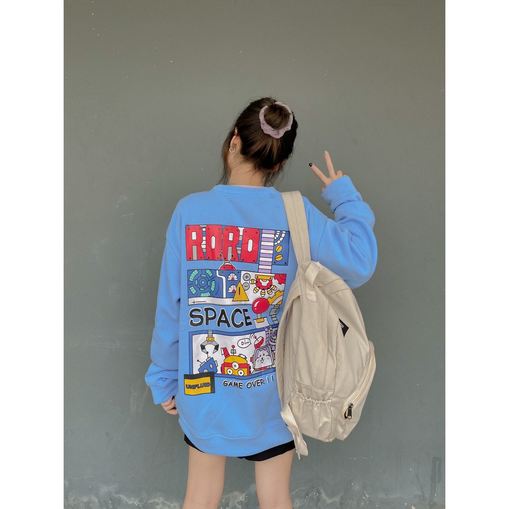 Áo Sweater nỉ unisex HOMIES in chữ Roro | BigBuy360 - bigbuy360.vn