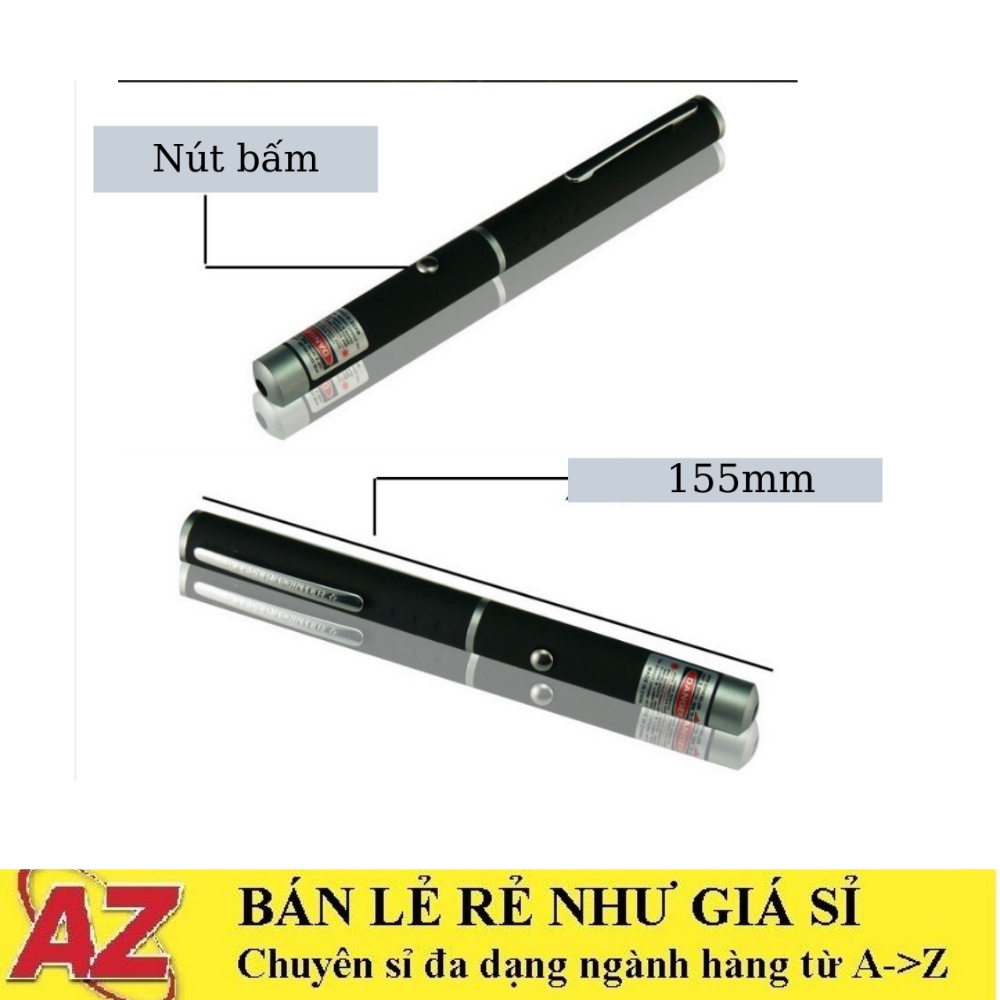 Bút Laser Đơn Điểm Ánh Sáng Xanh Tím Hỗ Trợ Thuyết Trình, Trình Chiếu 5MW Có Quây Cài Lên Quần Áo [Không gồm Pin]