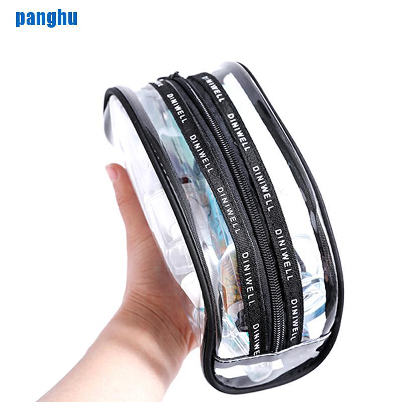 Túi Đựng Đồ Trang Điểm Bằng Nhựa PVC Trong Suốt Phối Khóa Kéo Tiện Lợi