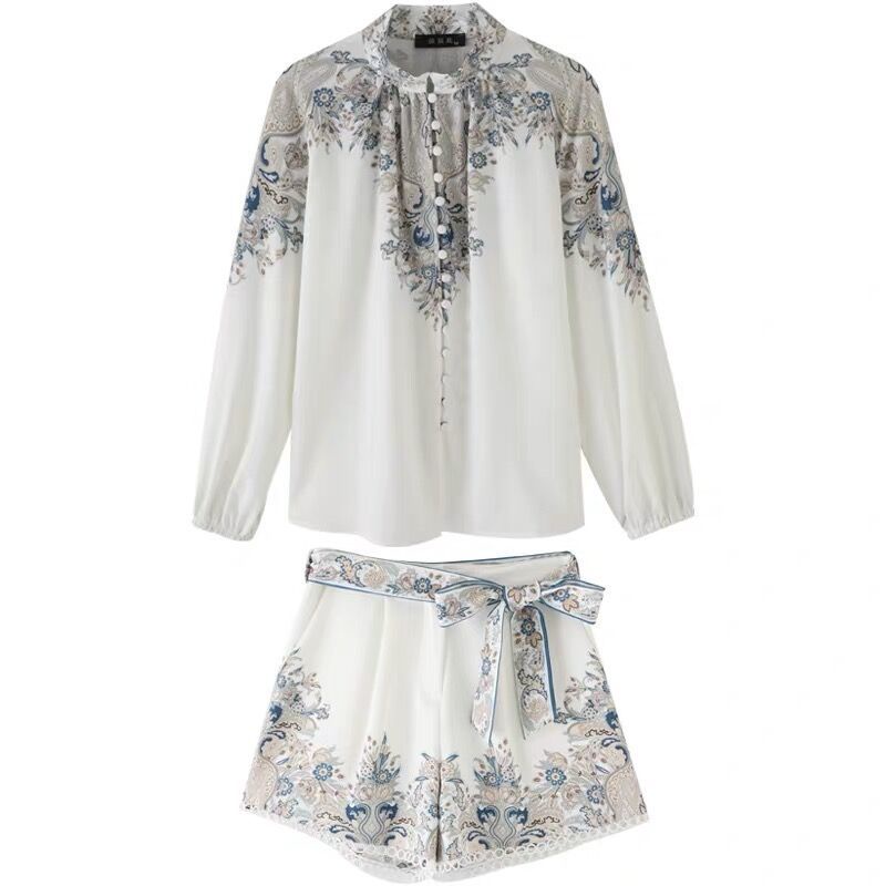 Set Đồ Ngắn Phong Cách Retro Thời Trang Cho Nữ