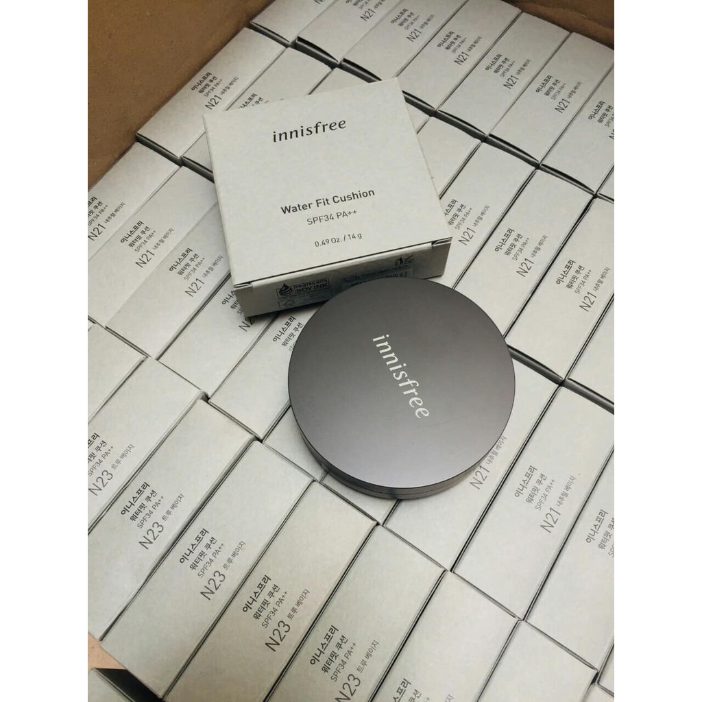 [Cam kết chính hãng] Phấn Nước Che Phủ Cao, Dưỡng Ẩm, Cho Lớp Nền Rạng Rỡ Innisfree Water Fit Cushion | BigBuy360 - bigbuy360.vn