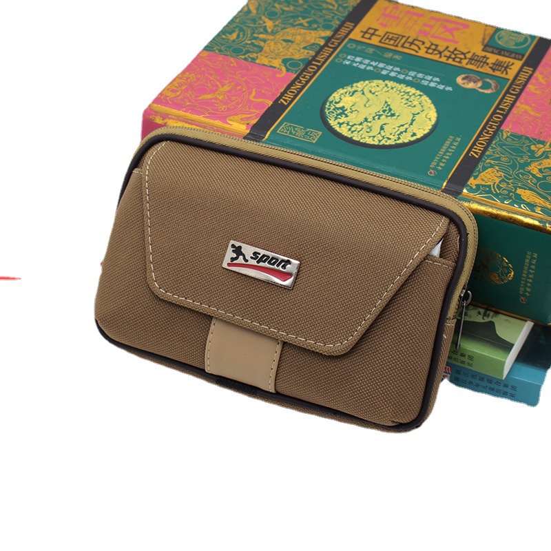 Túi Đeo Hông Đựng Điện Thoại Bằng Vải Canvas Tiện Dụng