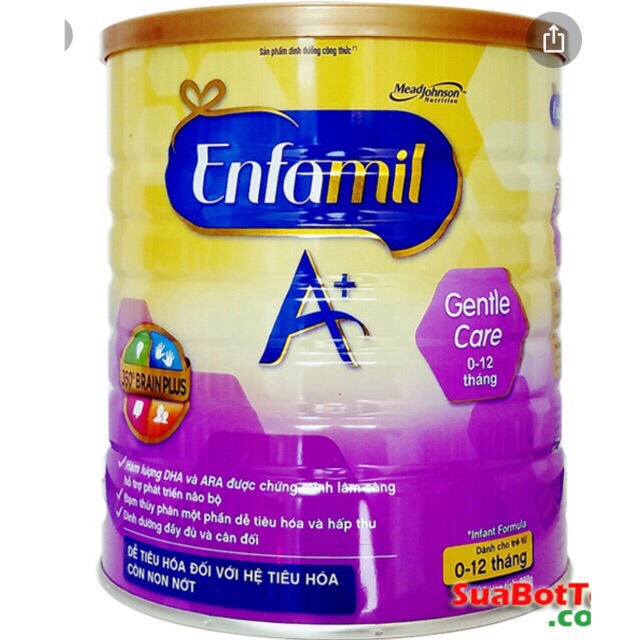 Sữa Enfamil A+ Gentle care 1 800g