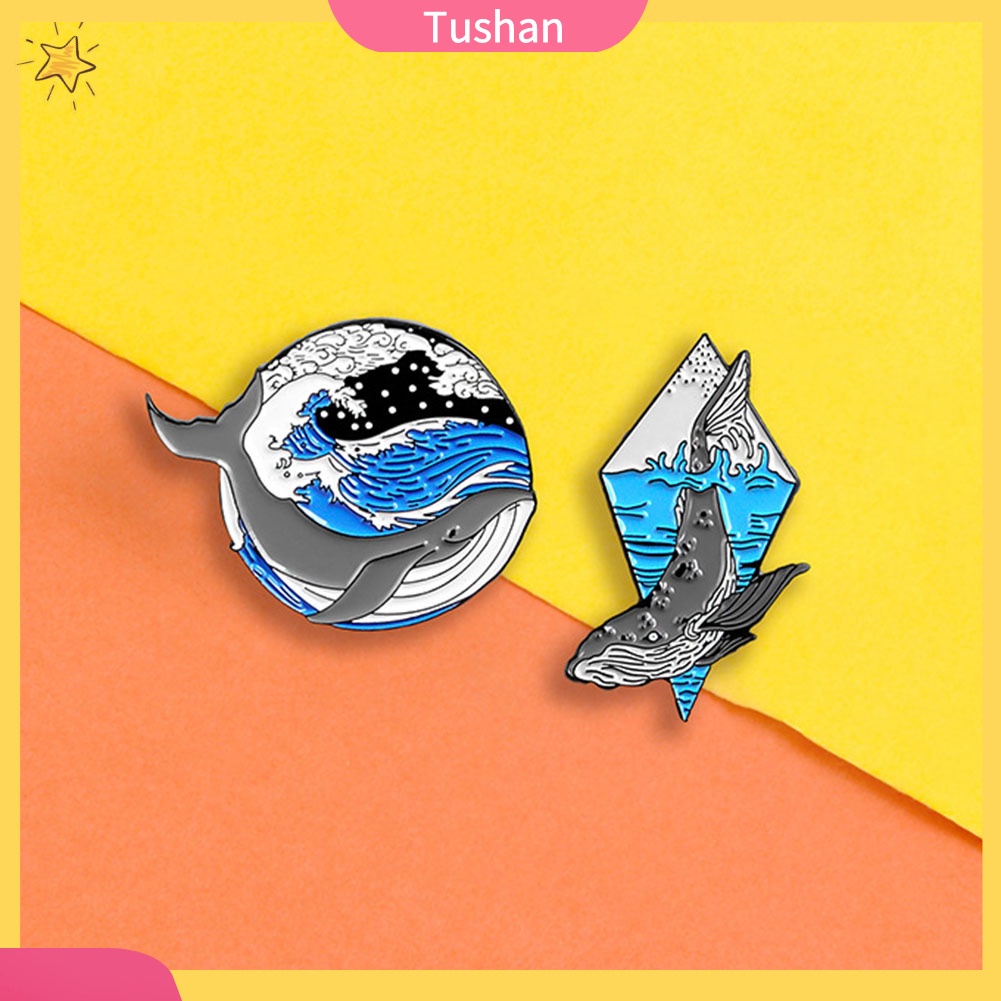 Ghim Cài Áo Hình Cá Voi Đính Đá Nhân Tạo Thời Trang Cho Nữ
