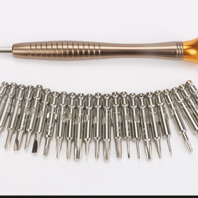 Bộ tua vit 24 đầu  tháo lắp điện thoại, laptop, máy tính có nam châm chất lượng