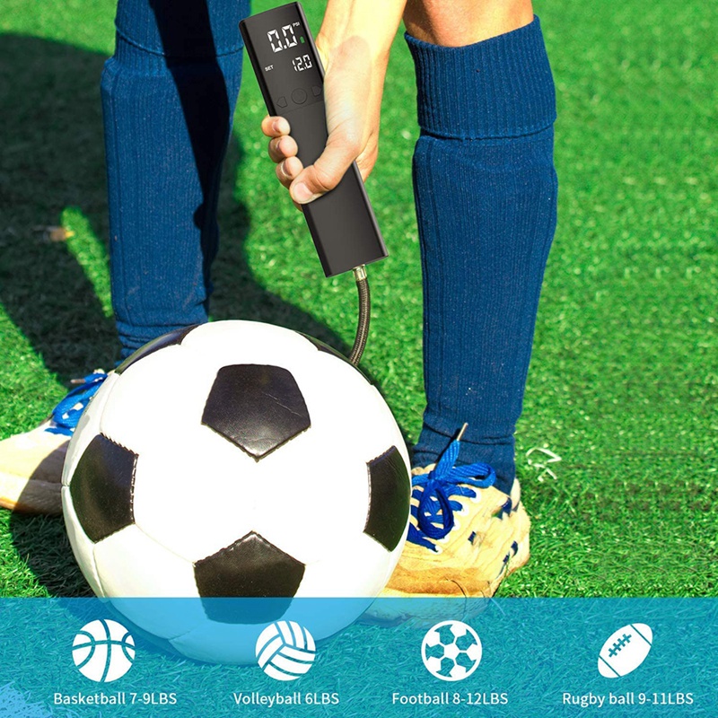 Máy Bơm Bóng Điện Tử Với Đồng Hồ Đo Áp Suất Chính Xác Và Màn Hình LCD Kỹ Thuật Số