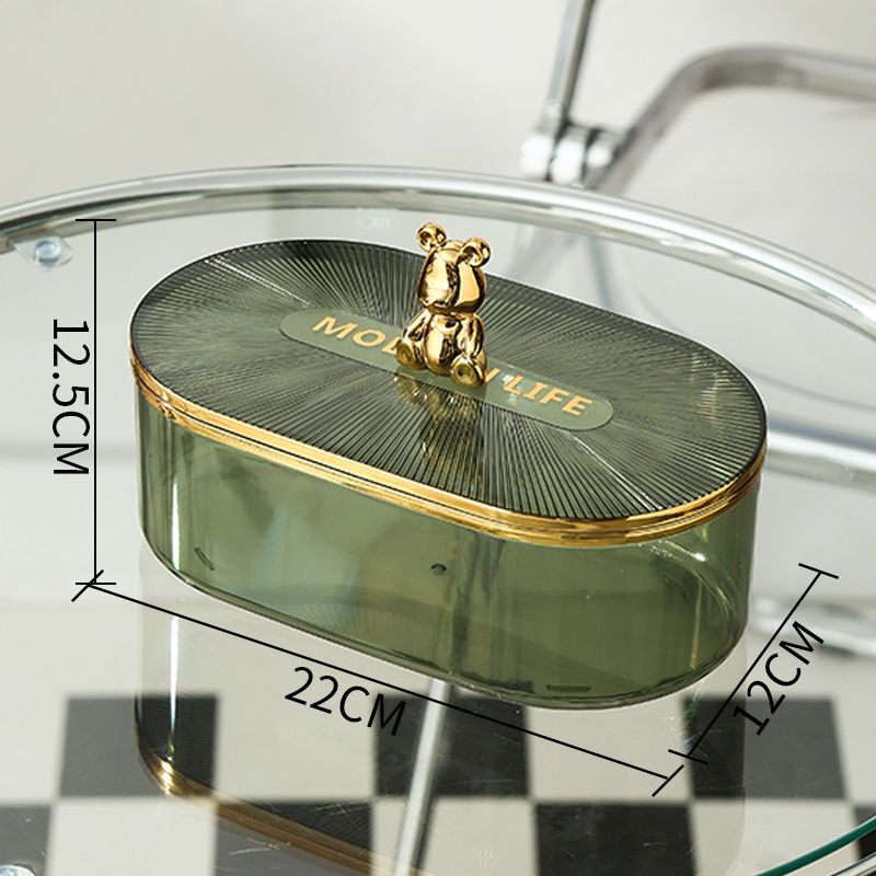 Hộp Đựng Tăm Bông / Mỹ Phẩm Để Bàn Tiện Lợi