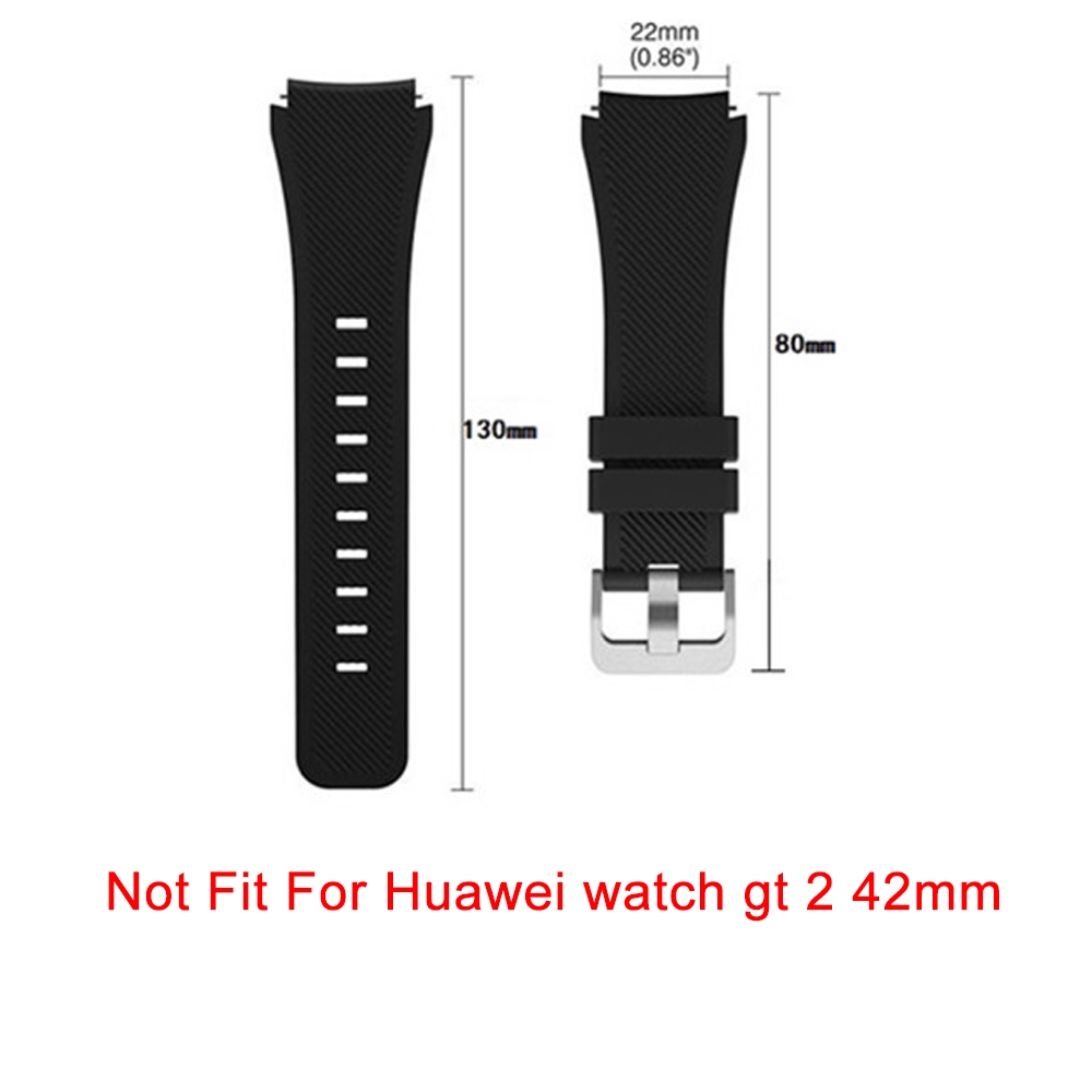 Dây Đeo Silicone 22mm Cho Đồng Hồ Thông Minh Huawei Watch Gt/Gt2 Classic