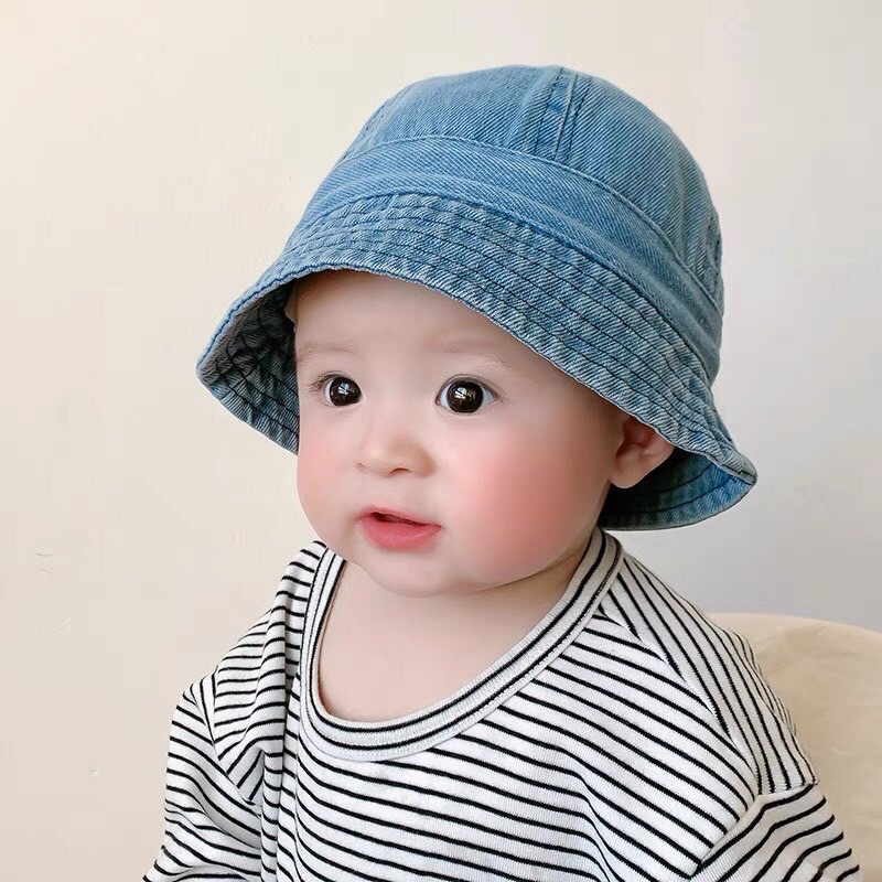 Mũ bucket jean vành nhỏ cho mẹ và bé từ 8 tháng-4 tuổi chất đẹp
