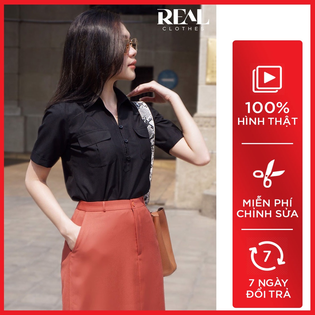 Sơ mi túi hộp đen_REAL
