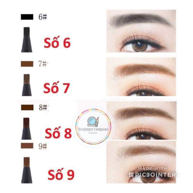 CHÌ XÉ PHẨY SỢI HAOZUANG MAKE UP MILANO EYEBROW PENCIL PRECISION | BigBuy360 - bigbuy360.vn