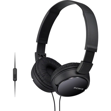 Tai nghe chụp tai có dây Sony MDR-ZX110AP - Hàng chính hãng - Âm thanh sắc nét, màng loa lớn, đệm tai êm ái