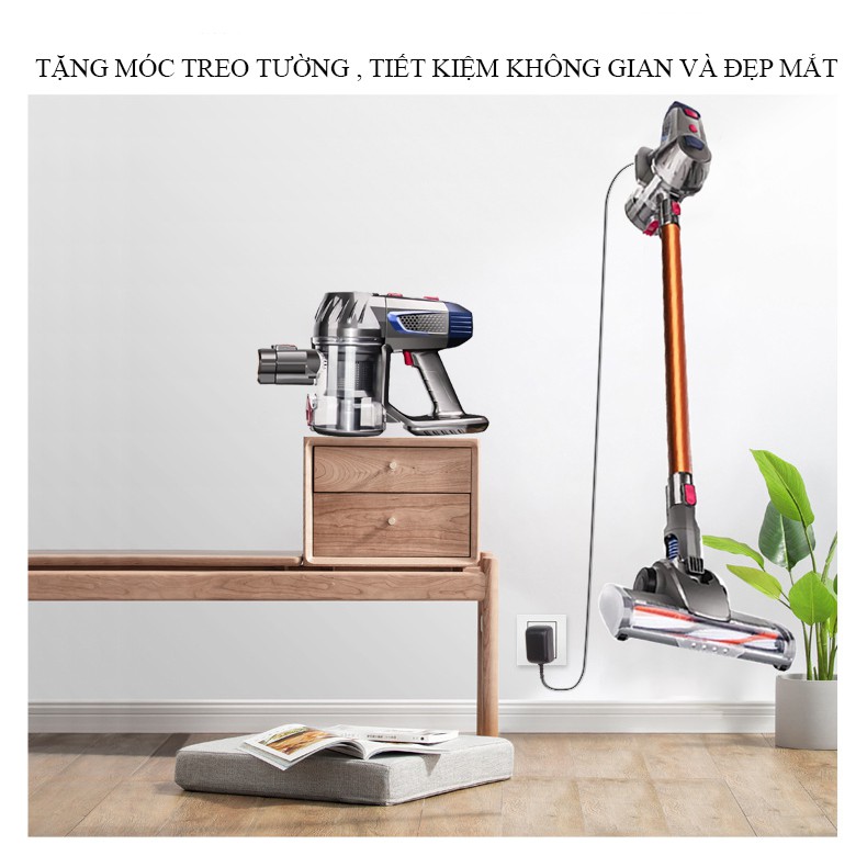 Máy hút bụi cầm tay gia đình 2 trong 1 công suất lớn ,hút sạch mọi vị trí, đa năng 2 đầu hút, bảo hành 2 năm