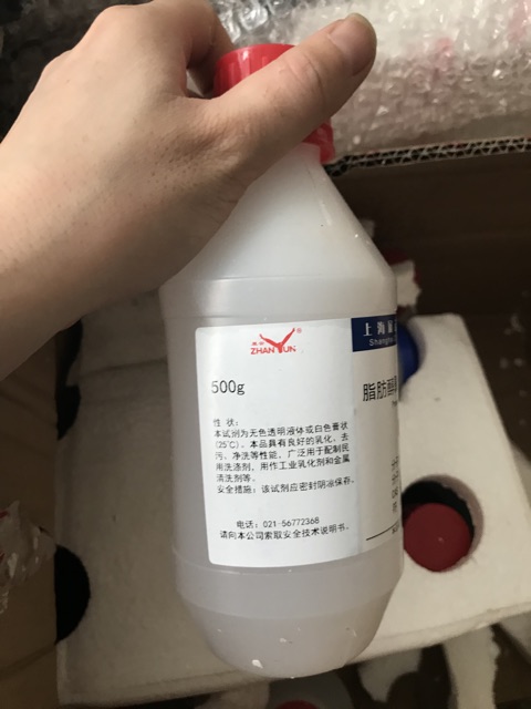 Hóa chất Alcohol ethoxylate CAS 68131-39-5 AEO-9 AEO lọ 500g