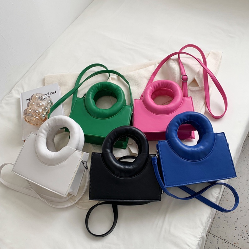 Túi Đeo Chéo Màu Sắc Trơn Chất Lượng Cao Thời Trang Cho Nữ