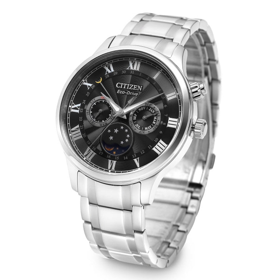 Đồng Hồ Nam Citizen Dây Thép Không Gỉ AP1050-81E - Mặt Đen (Sapphire)