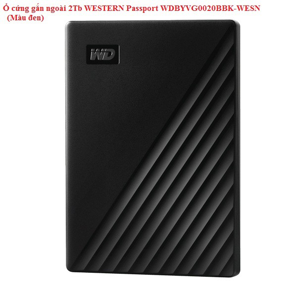 Ổ cứng di động 2Tb WESTERN Passport WDBYVG0020BBK-WESN (Màu đen)