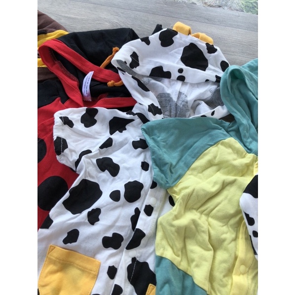 Body liền thân hình thú cho bé 3-5kg-Bodysuit, bộ liền quần, body thú dài tay, ngắn tay cho trẻ