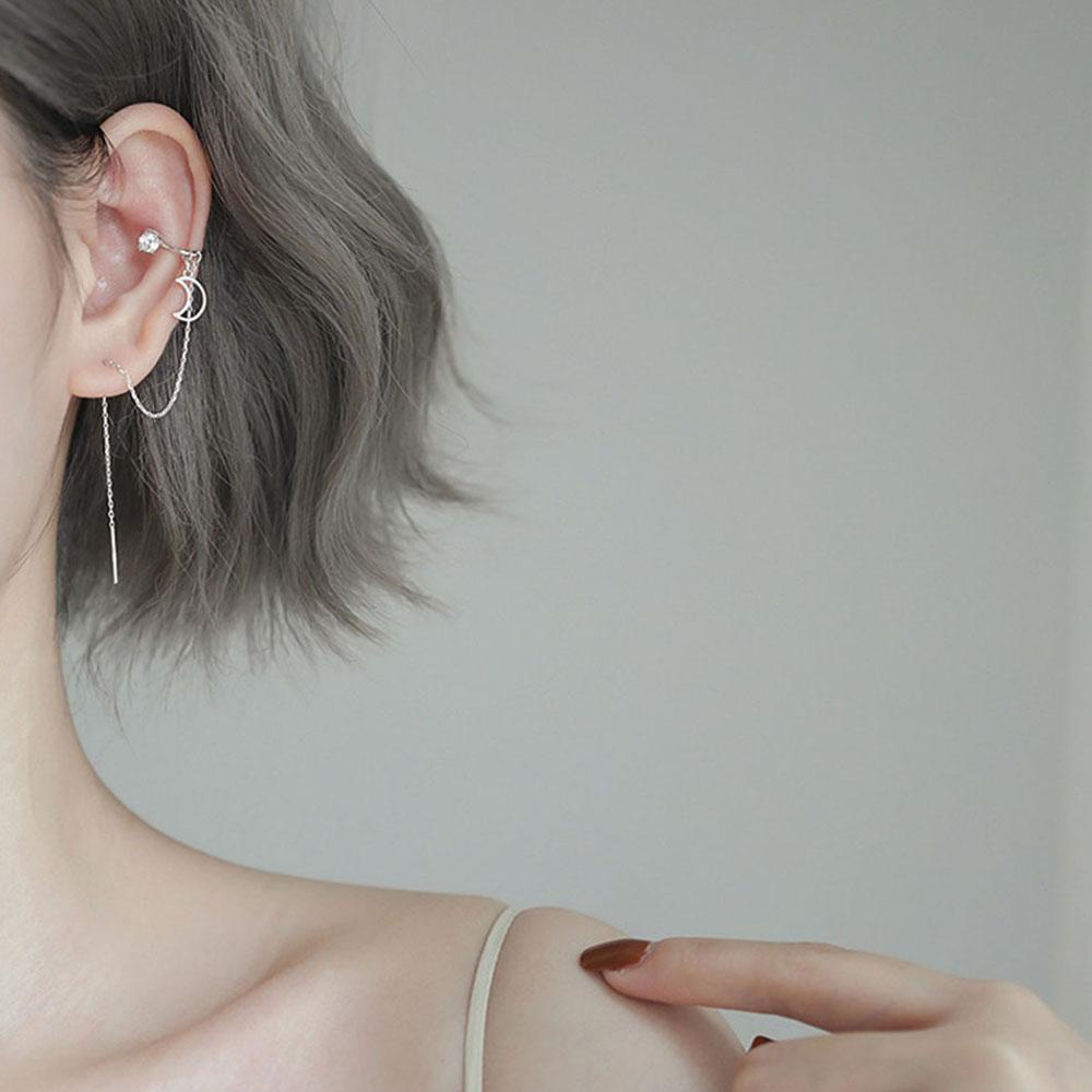 Bông Tai Hình Mặt Trăng Độc Đáo Thời Trang VANES1