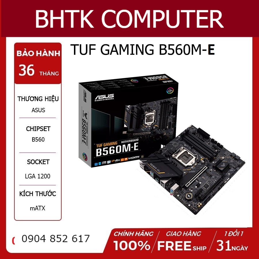 Mainboard ASUS TUF GAMING B560M-E Main vip nâng tầm PC Hàng chính hãng Bh 36 tháng