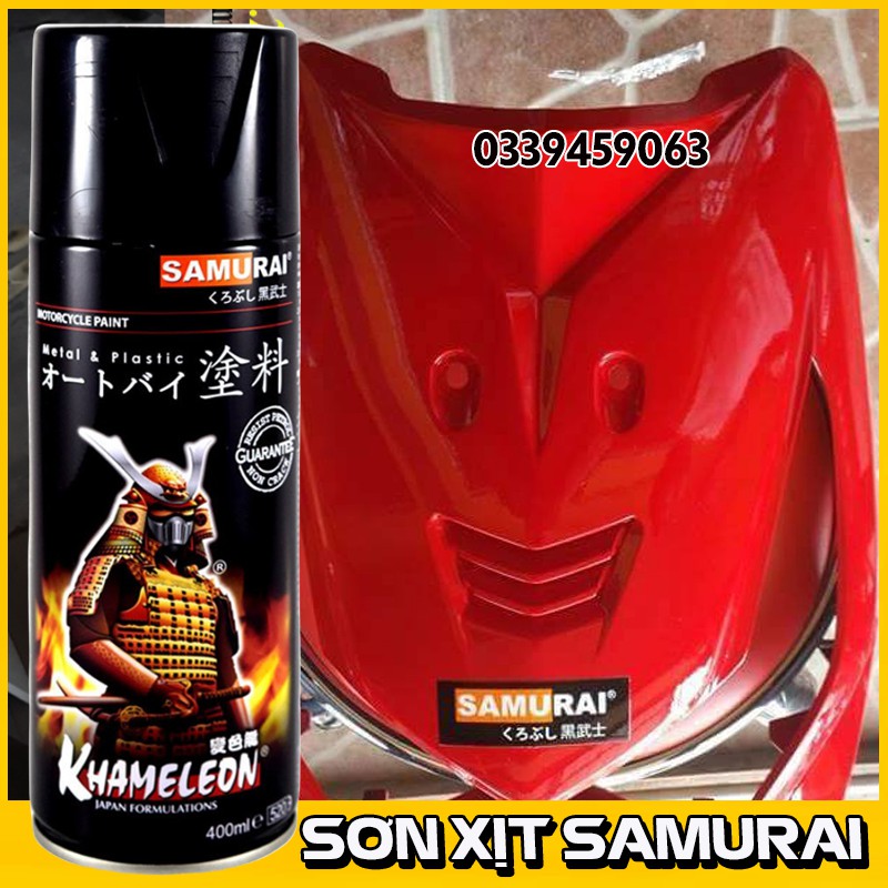 Sơn Samurai Màu Đỏ 6 - Chai Sơn Xịt Màu Đỏ Samurai 33/6