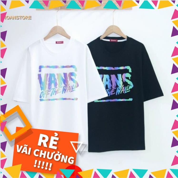 Áo phông, áo thun phản quang nam nữ tay lỡ unisex form rộng  VANS | BigBuy360 - bigbuy360.vn