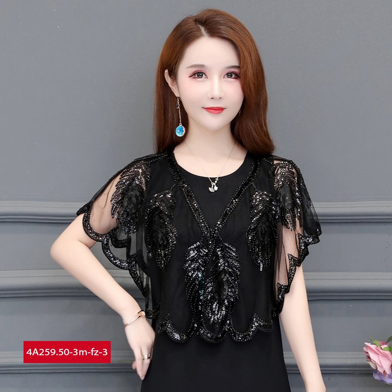 Áo Choàng Dáng Ngắn Hàng HongKong Cao Cấp - Thời Trang Trung Niên U40, U50, U60