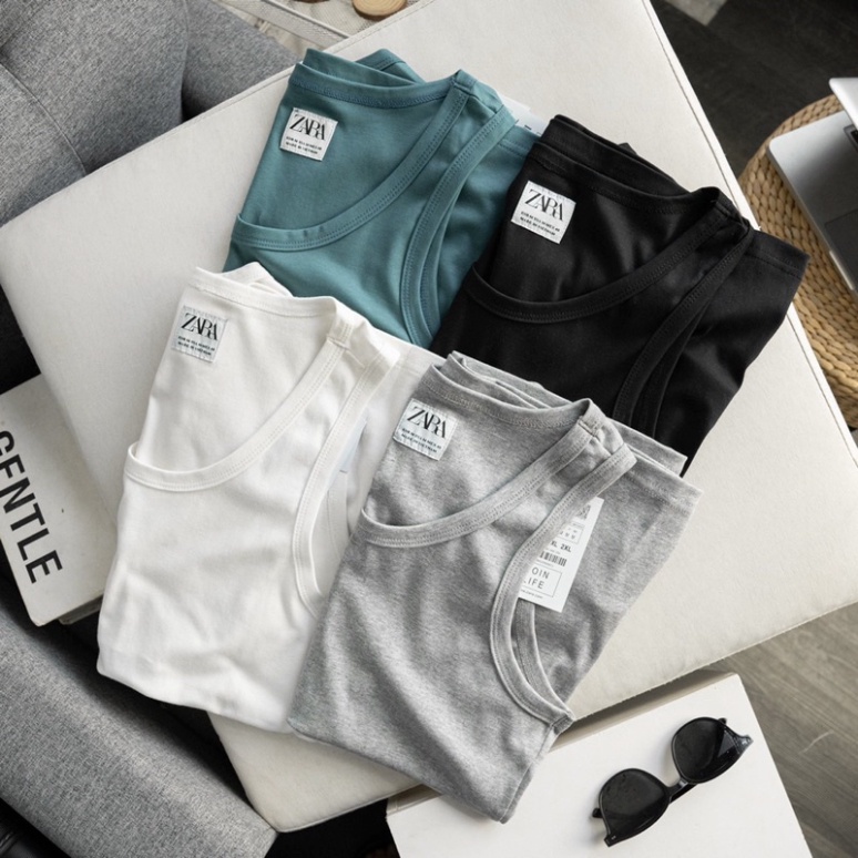 ÁO TANKTOP TRƠN ZARA DƯ VNXK CHÍNH HÃNG