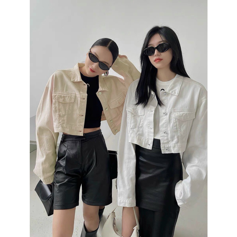 ÁO KHOÁC KAKI NỮ FROM CROPTOP CÁ TÍNH, HÀNG MẪU MỚI SIÊU HOT -JT