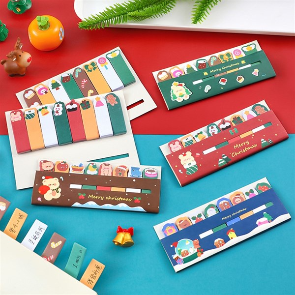 Tập giấy ghi chú noel 8 pack 12,5*5cm