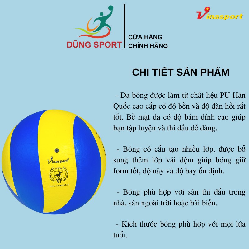 Bóng chuyền Thăng Long da Hàn Quốc PU6800 xoáy / tặng kèm túi lưới đựng bóng và kim bơm tiêu chuẩn