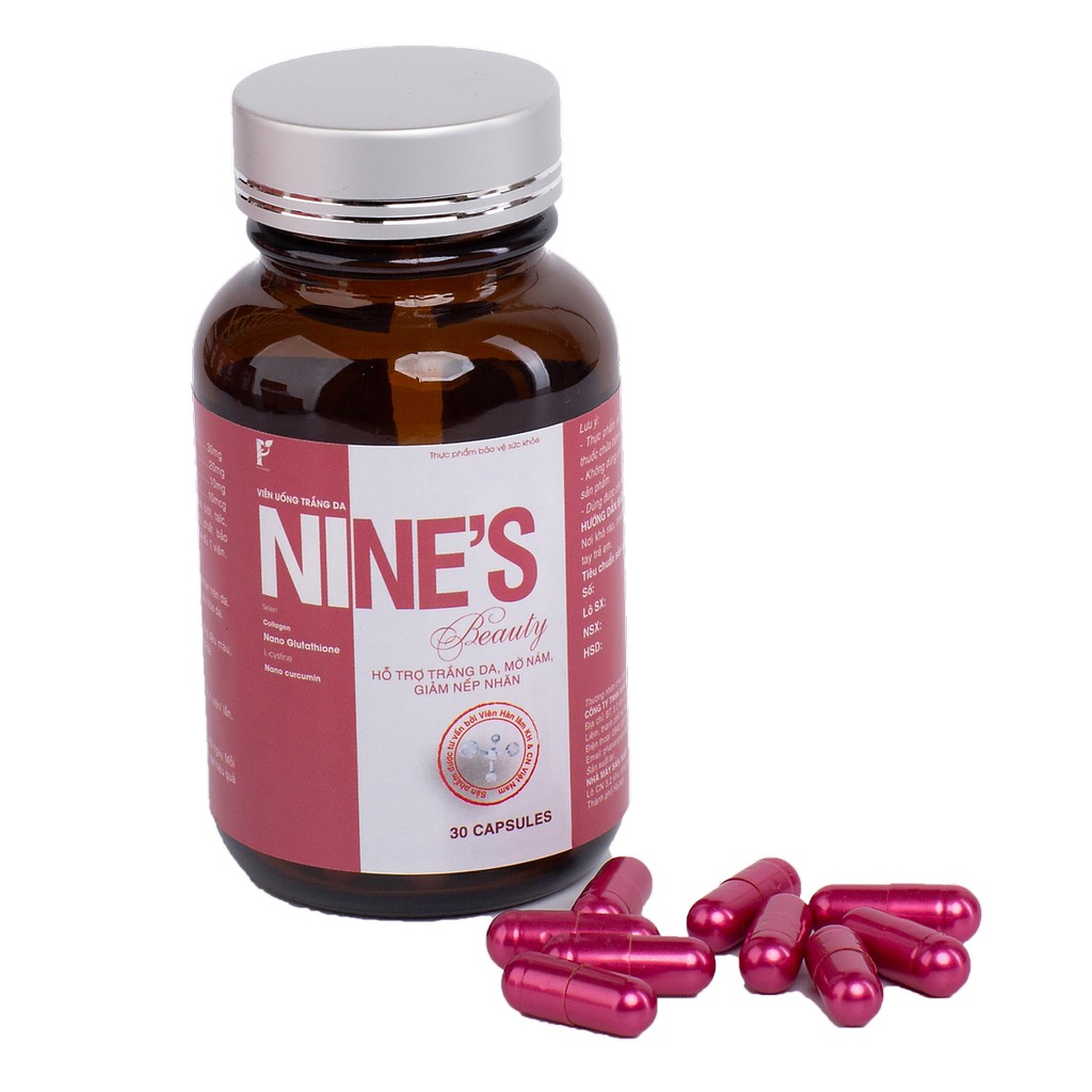 CHÍNH HÃNG Viên Uống Trắng Da, Mờ Nám, Giảm Nếp Nhăn Nines Beauty | Thế Giới Skin Care