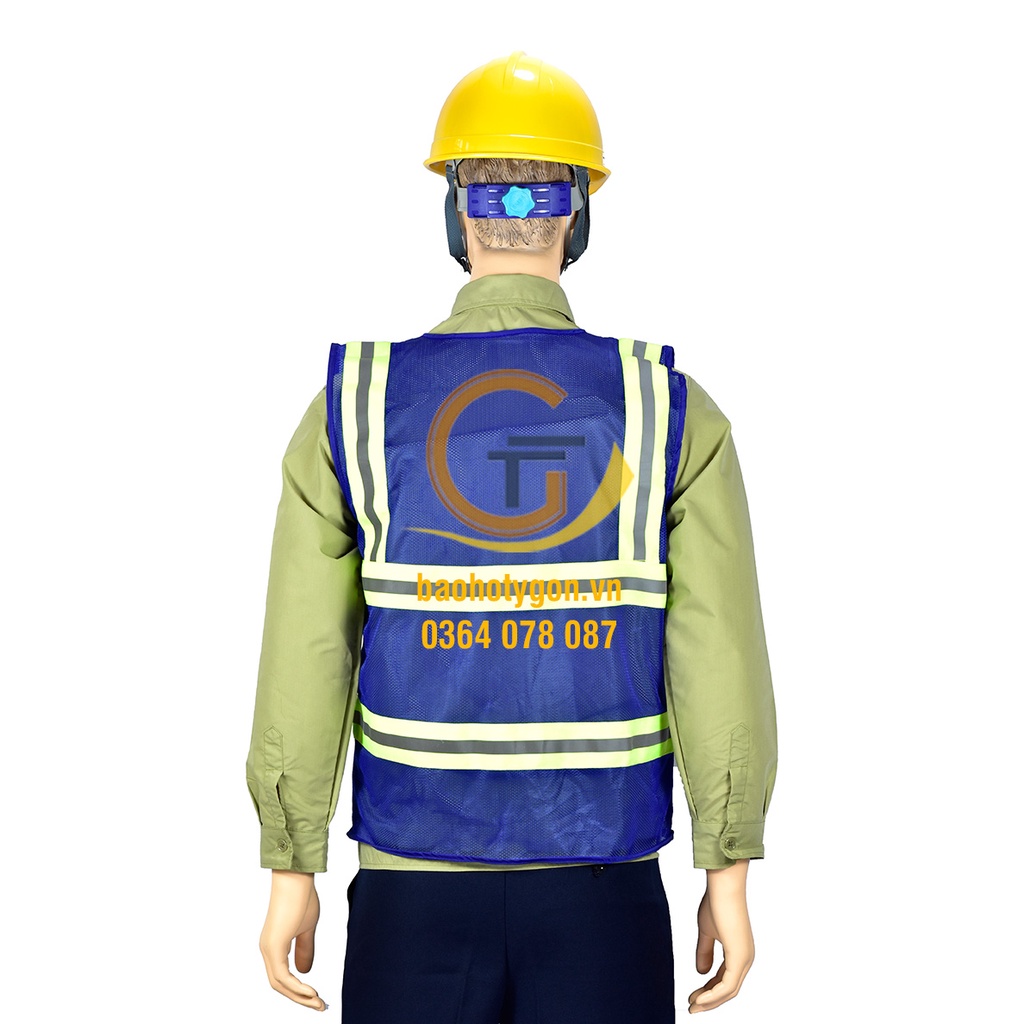 Áo phản quang 3M màu xanh dương