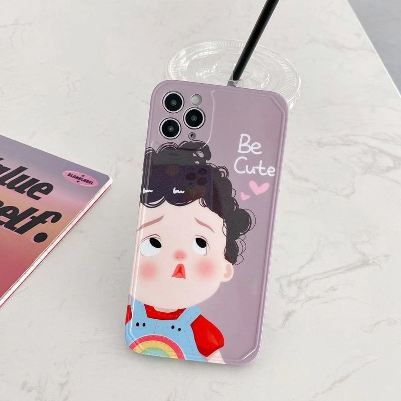 Ốp Lưng Kiểu Dáng Hoạt Hình Cao Cấp Cho Se / 7 / 7p / 8 / 8p / X / Xs / Xsmax / Xr / 11 / 12 / Mini / Pro / Promax