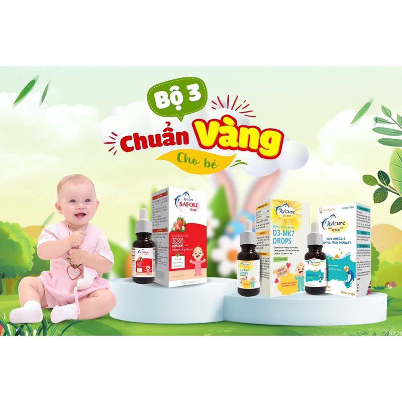 AVISURE DHA Smart Kid - giúp bổ sung DHA,hỗ trợ phát triển não bộ và cải thiện thị lực ở trẻ