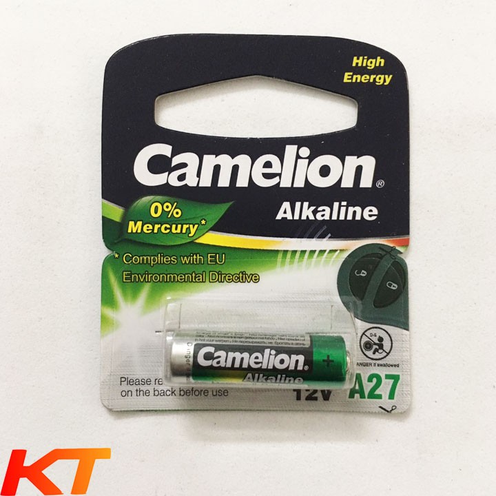 Pin A27 12v Camelion alkaline 27AE,MN27 Plus (vỉ 1 viên)